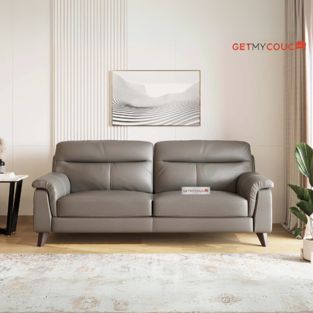 Casto Leather 3 Seater Sofa