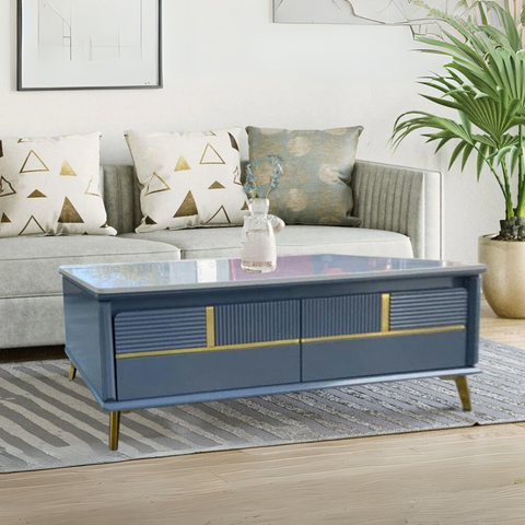 Mystique Marble Coffee Table In Marble