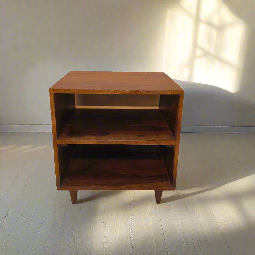 Open Bedside Table In Sheesham Wood