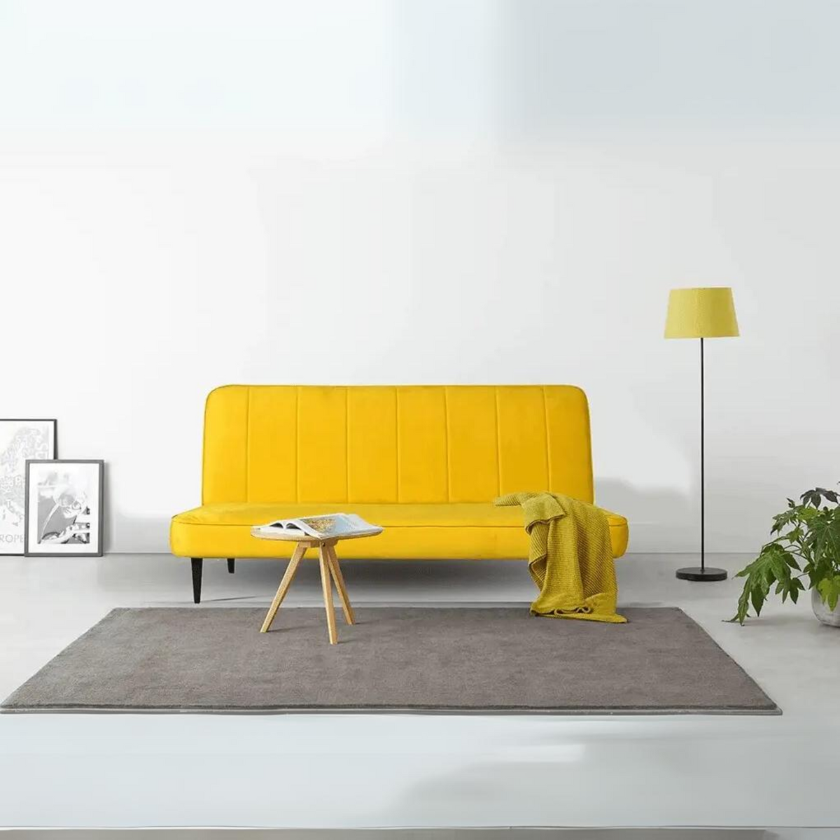 Tyler Sofa Bed In Yellow Colour