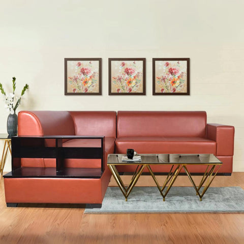 Muebles Sectional Leatherette Sofa