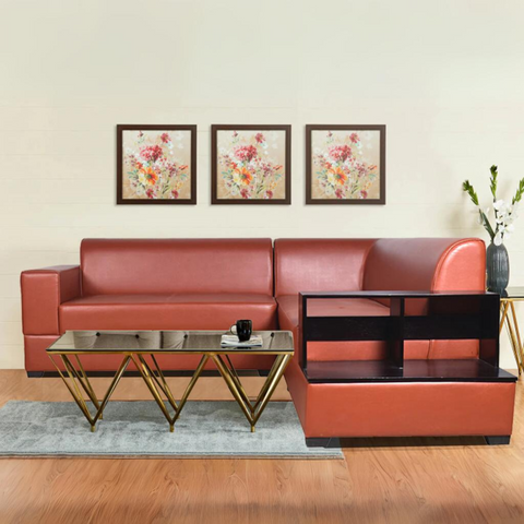 Muebles Sectional Leatherette Sofa