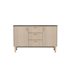Scandinavian TV Console With Marbel Top