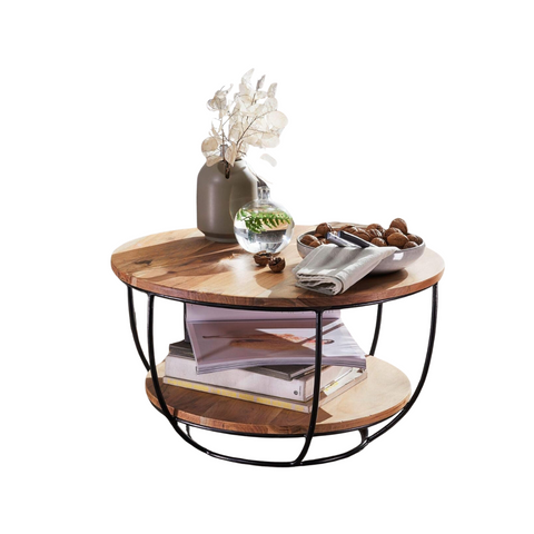 Kelvin Round Sheesham Wood Coffee Table