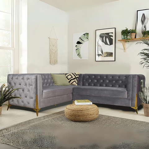 Noah Sectional L Shape Sofa in Premium Fabric