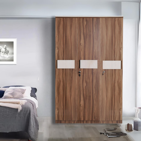 Everly 3 Door Wardrobe in Action Tesa Board