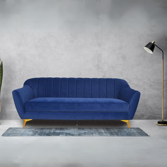 Marco Sofa Set In Velvet Fabric