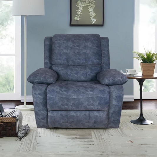 Fascento Recliner in Suede Fabric