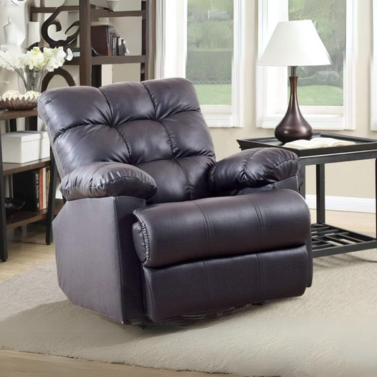 Chandler Rocker Recliner In Leatherette Upholstery