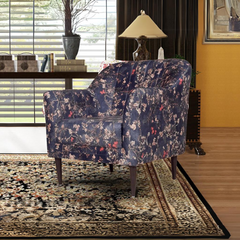 Lucas Lounge Chair In Floral Printed Fabric