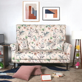 Valdemar High Back Two Seater Sofa In Floral Print