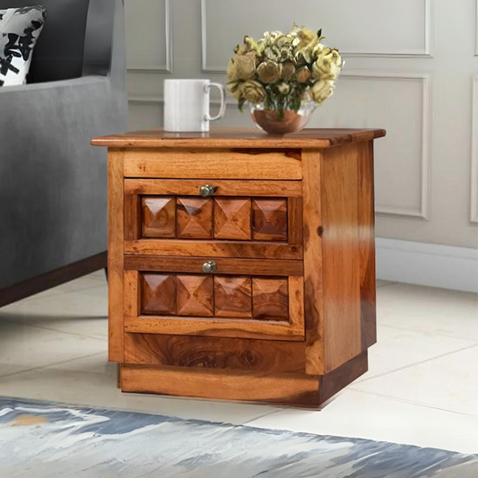 Louis Solid Wood Bedside Table