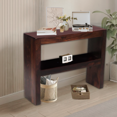 Trellis Solid Wood Free Standing Console