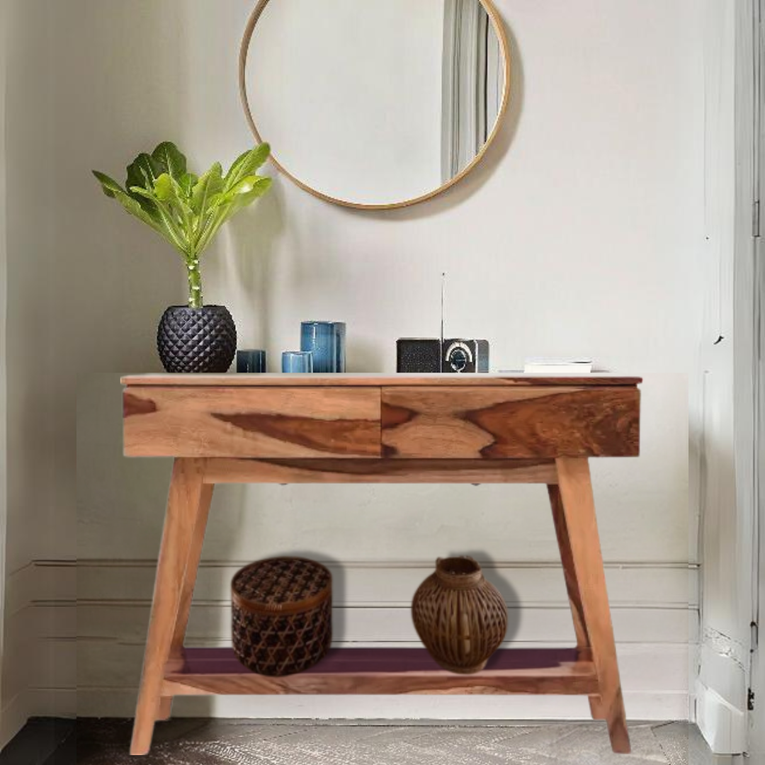 Velour Solid Wood Console Table in Sheesham Wood