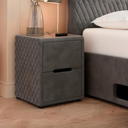 Heritage Upholstered Bed Side Table