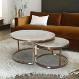 Sebastian Marble Round Nested Coffee Table