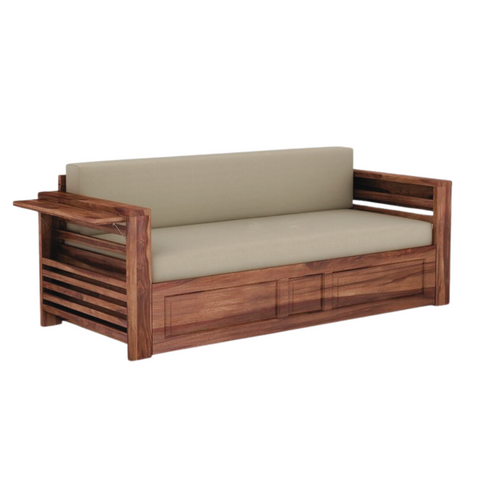 Brado Sofa Cum Bed in Sheesham Wood