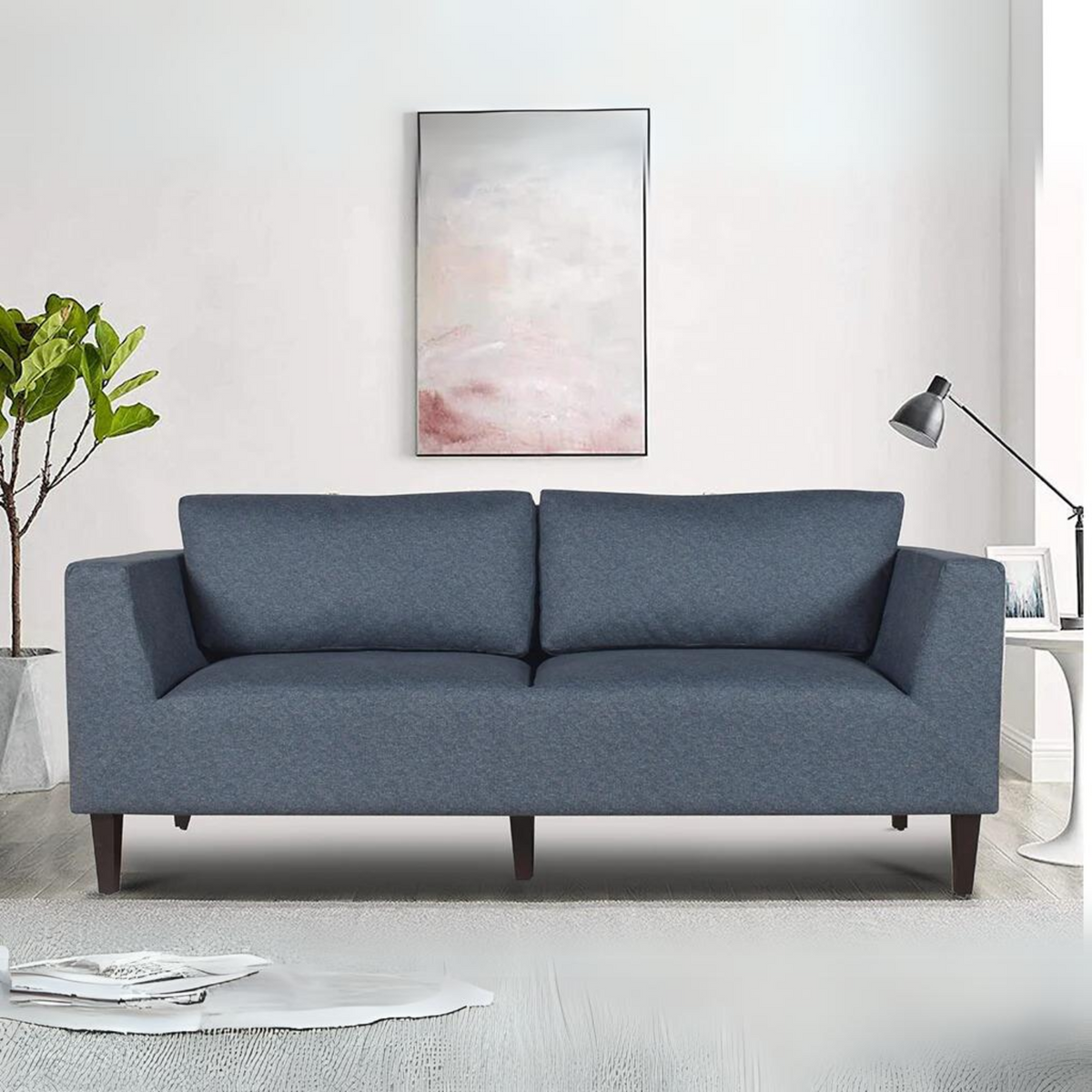 Adam 3 Seater Sofa In Premium Suede Fabric