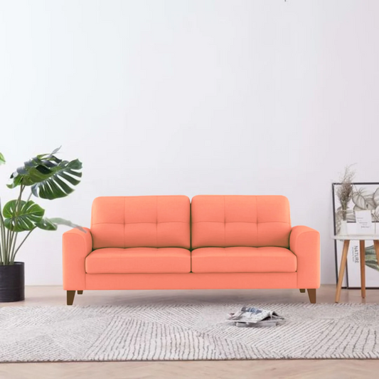 Vanisa 3 Seater  Sofa Set In Cotton Fabric