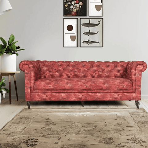 Berlin Three Seater Sofa In Premium Suede Fabric