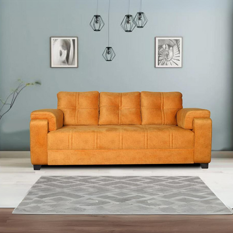 Marina 3 Seater In Premium Suede Fabric