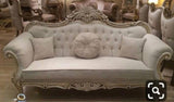 Carving 2 Seater Sofa in Teak Wood