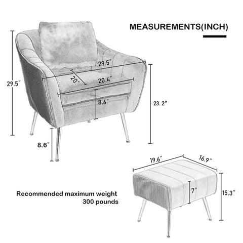 Marco Lounge Chair With Ottoman