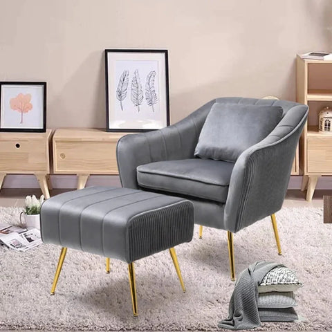 Marco Sofa Set In Velvet Fabric