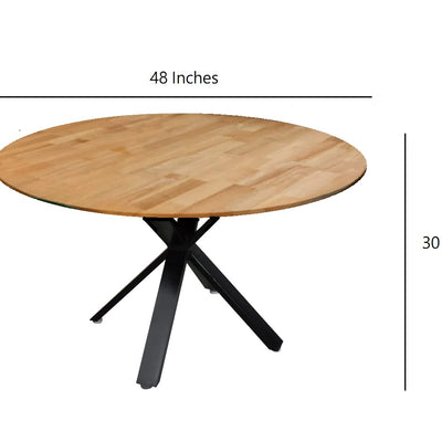 Ashley Round Dining in Rubber Wood