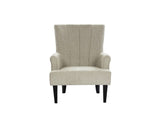 Janet High Back Wing Chair In Premium Fabric