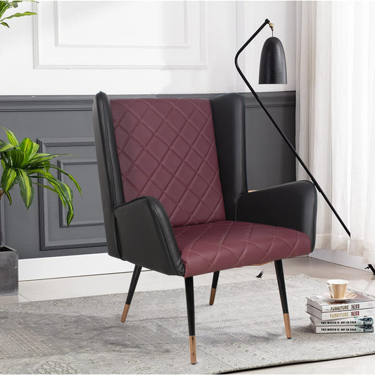 Brado Accent Chair in Leatherette fabric