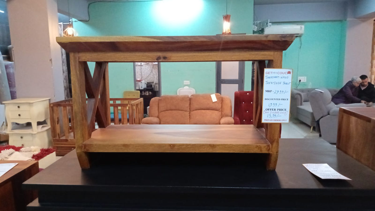 Sofa side table in sheesham wood