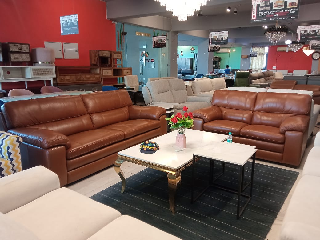 Claude  3+2 sofa In Pure Leather