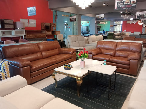 Claude  3+2 sofa In Pure Leather