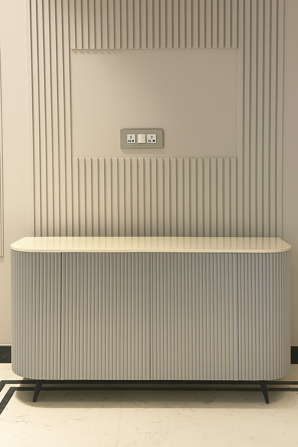 Bruno Bocado Sideboard In Cloudy Beige Finish