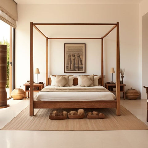 Poster Pablo Sheesham Solid Wood Bed