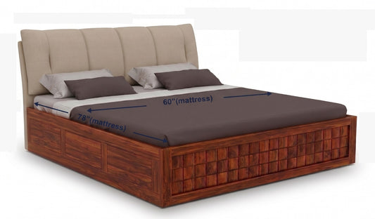 travion sheeasham wood bed king size hydraulic