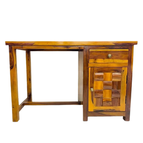 Diamond Study Desk In Teak Finish