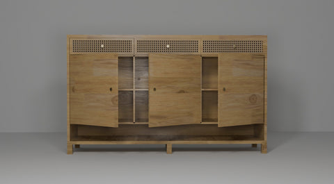 Reza shoe rack in HDHMR board (customizable)