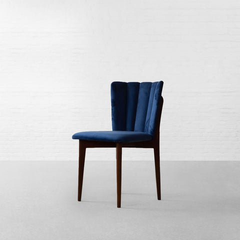 Amyra Tufted Chairs in teakwood