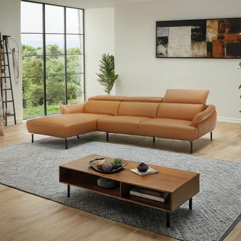 Edward Leatherette  Sectional Sofa