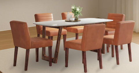 6 Seater Dining Table-White