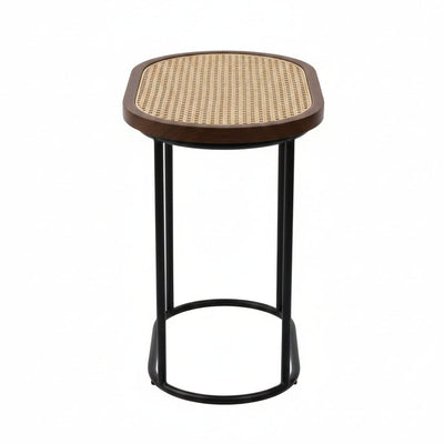 Baha Side Table with Cane Design