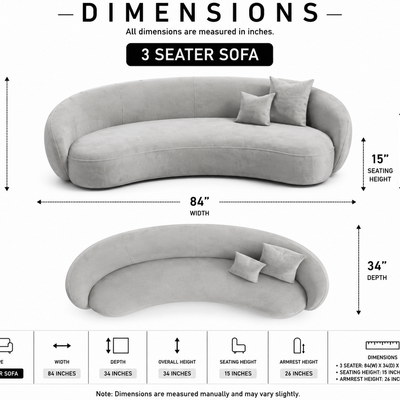 Analeia 3 Seater Sofa