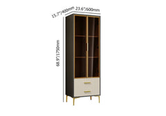 GlassGlow Bar Cabinet