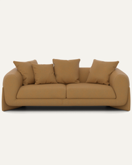 Uchiha 2 Seater Motorized Recliner in Fabric — Boucle Latte