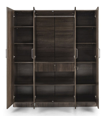 Genoa 4 Door Wardrobe Without Mirror