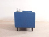 Liana 3+2 Sofa Set In Premium Blue Cotton Fabric