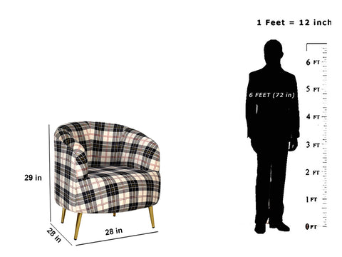 Guelfo Lounge Chair In Abstract Suede Fabric