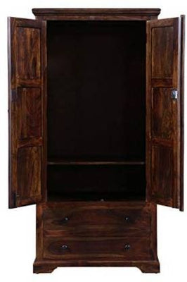 Bracket 2 Door Wardrobe in Sheesham Wood